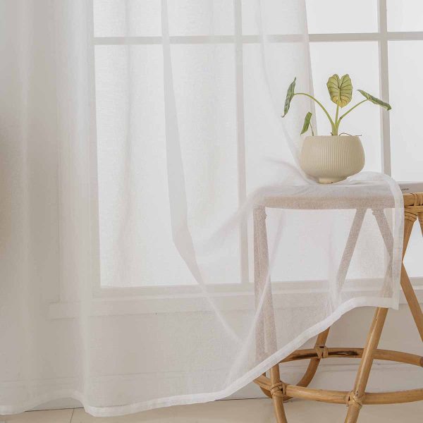 Beauty Home Ύφασμα κουρτίνας με το μέτρο γάζα Sharp Art 8448 Φ300 Εκρού - Image 7